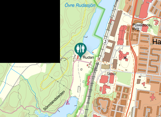 Karta over Sörmlandsleden