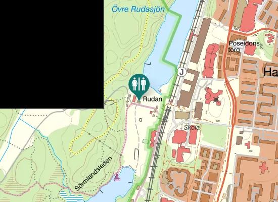 Karta over Sörmlandsleden