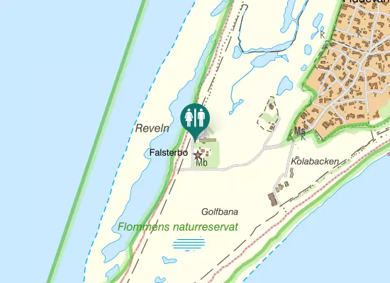 Karta over Falsterbo fyr