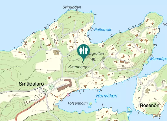 Karta over Smådalarövägen