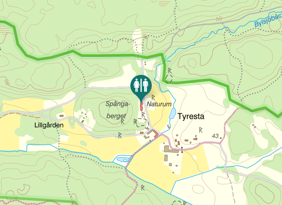 Karta over Allemansråttansstig