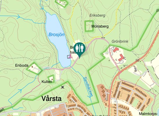 Karta over Brotorpsvägen