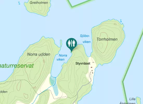 Karta over Dyviksuddsvägen