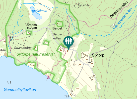 Karta över Tryggebodavägen