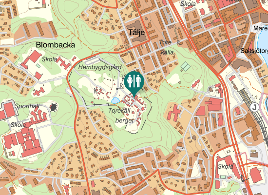 Karta över Tenngjutartorget