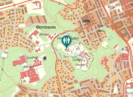 Karta över Evalundsgatan