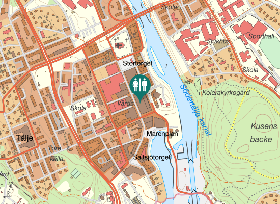 Karta over Storgatan