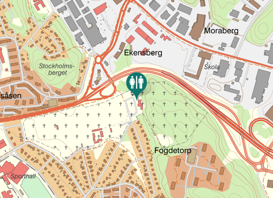 Karta över Jakob Borgmästares Väg