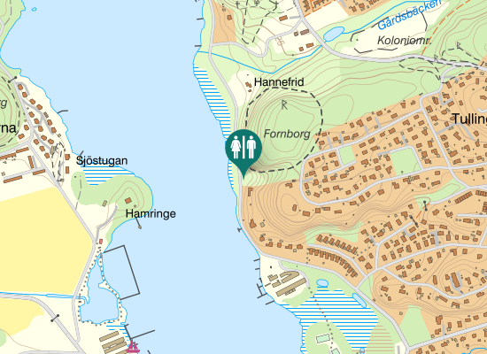 Karta over Tullinge Strand