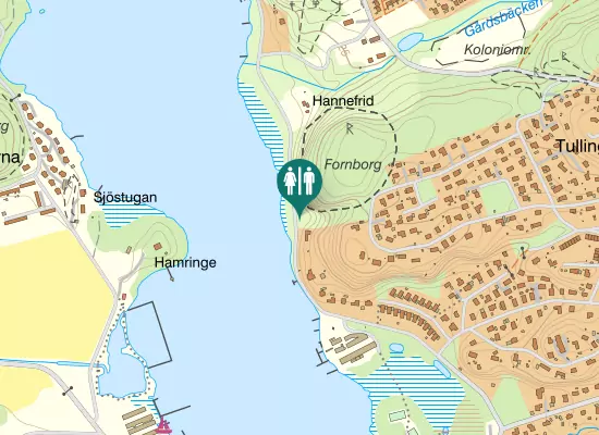 Karta över Tullinge Strand