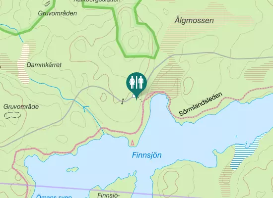 Karta över Sörmlandsleden