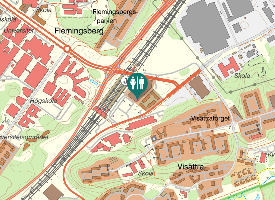 Karta over Ebba Bååts torg