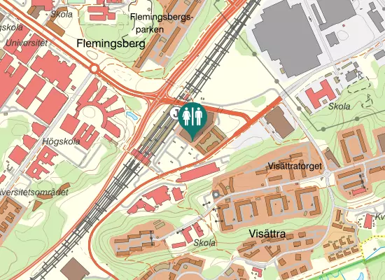 Karta over Ebba Bååts torg