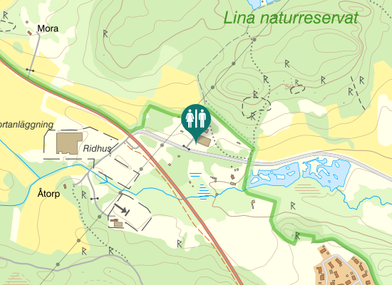 Karta över Linavägen