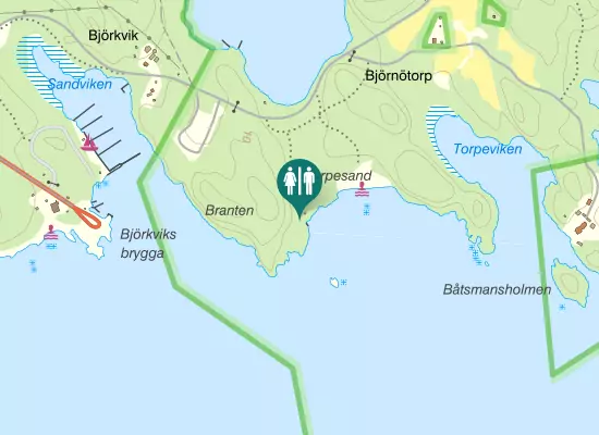 Karta over Småängsvägen