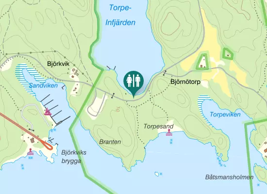 Karta over Småängsvägen