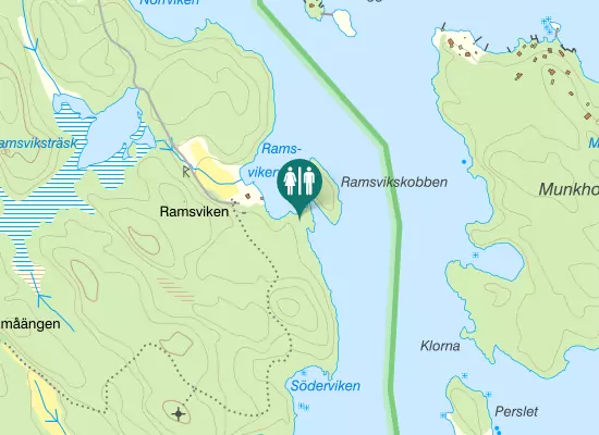 Karta over Östergårdsvägen