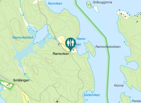 Karta over Östergårdsvägen