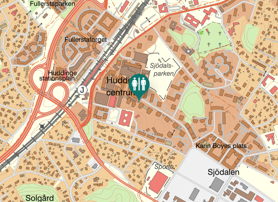 Karta over Sjödalsvägen