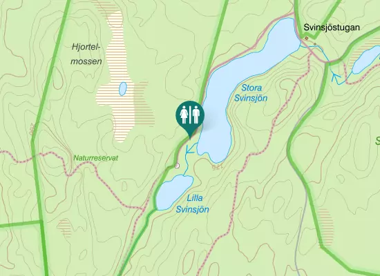 Karta over Svinsjövägen