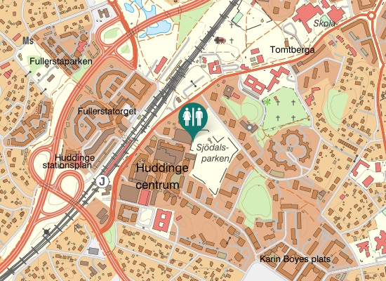 Karta over Lilla Sjödalstorget