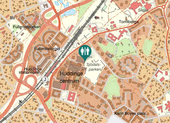 Karta over Lilla Sjödalstorget