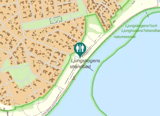 Karta over Parkering Ljunghusen