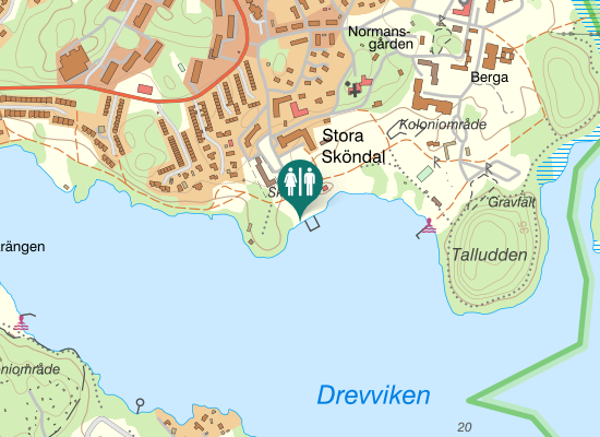 Karta över Herbert Widmans Väg