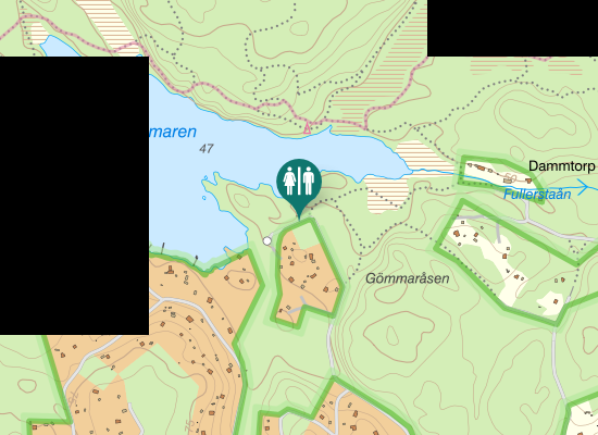 Karta over Ryttarvägen