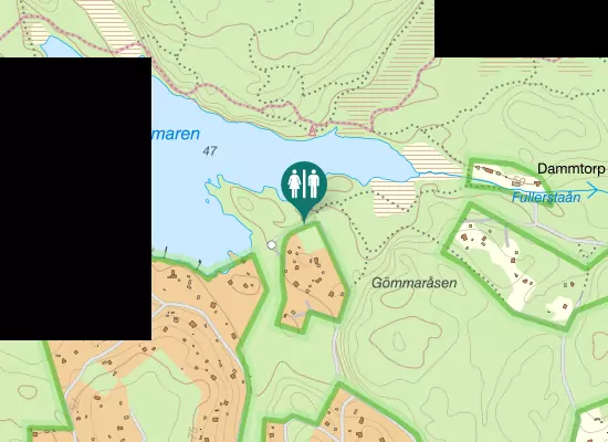 Karta over Ryttarvägen