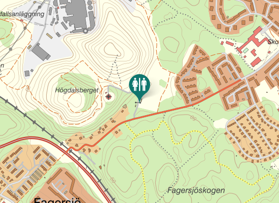 Karta över Fagersjövägen