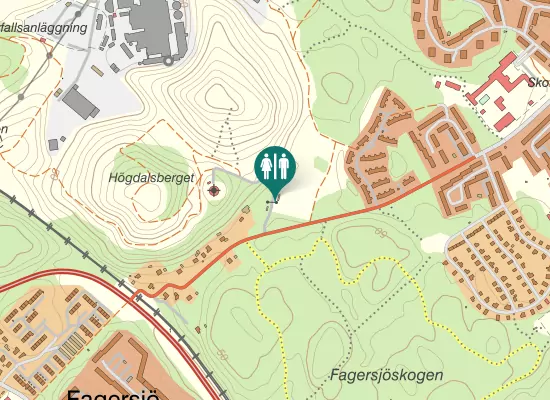 Karta över Fagersjövägen