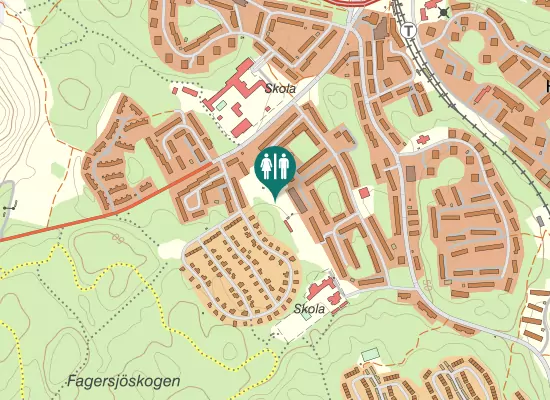 Karta over Sjöskumsvägen