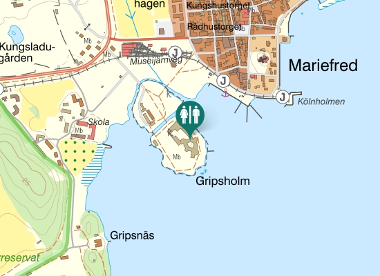 Karta over Gripsholmsvägen