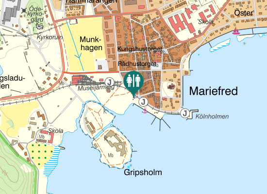 Karta over Gripsholmsvägen