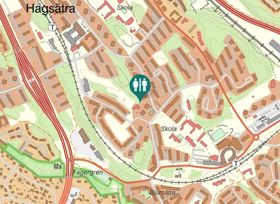 Karta over Göksholmsbacken
