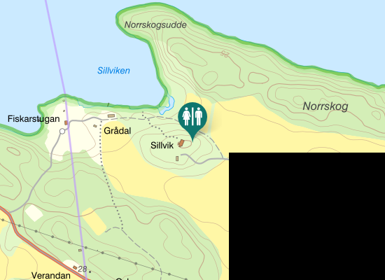 Karta over Vällingevägen