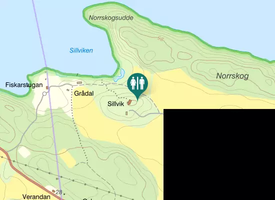 Karta over Vällingevägen