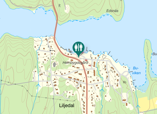 Karta over Nya vägen