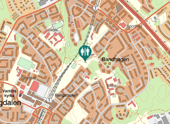 Karta över Stålbogavägen