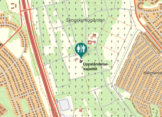 Karta över Kapellslingan