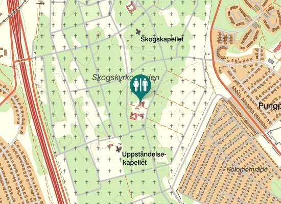 Karta over Ljusglimtsvägen