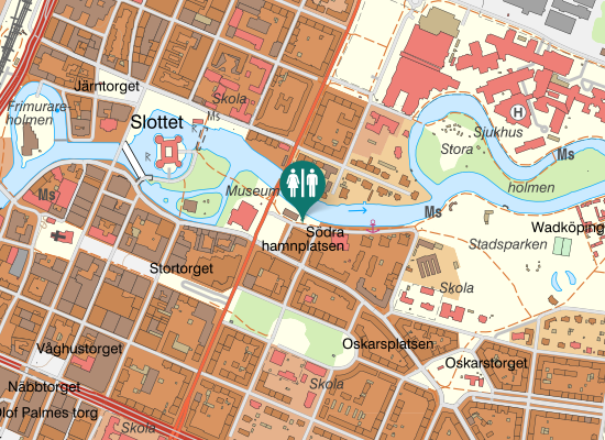 Karta över Offentlig hk-toalett