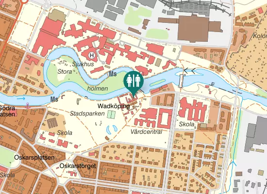 Karta over Tybergs gränd