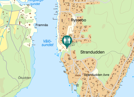 Karta over Vålösundsvägen