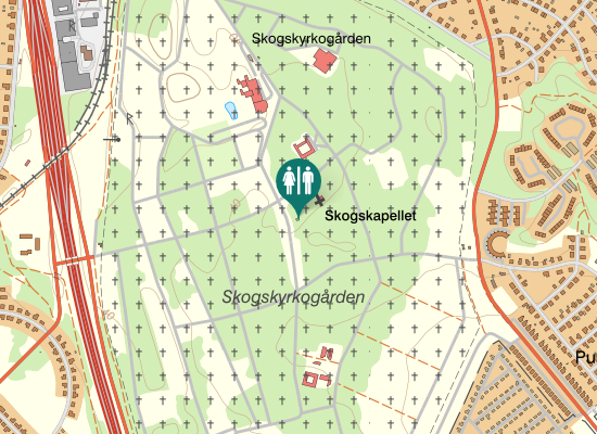 Karta över Väntrum & toalett