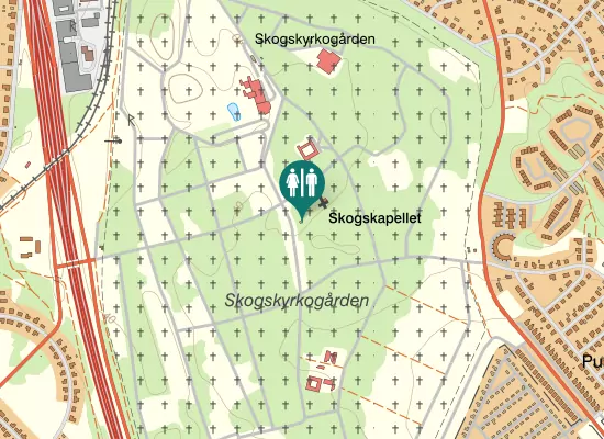 Karta over Väntrum & toalett