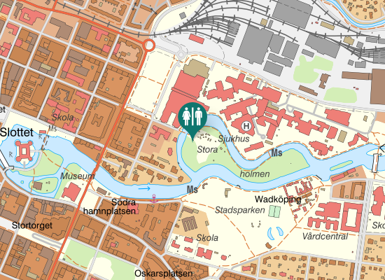 Karta över Holmen runt