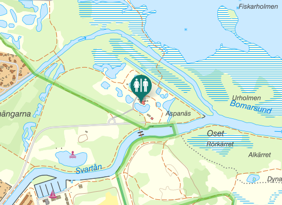 Karta över Hk-toalett