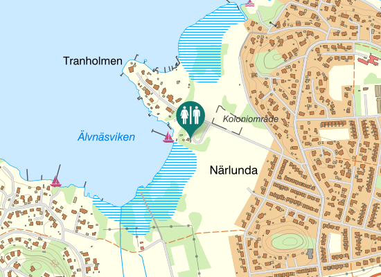 Karta over Tranholmsvägen